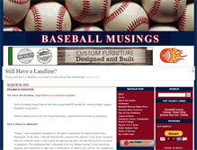 Tablet Screenshot of baseballmusings.com